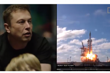 Elon Musk watch Falcon heavy take-off