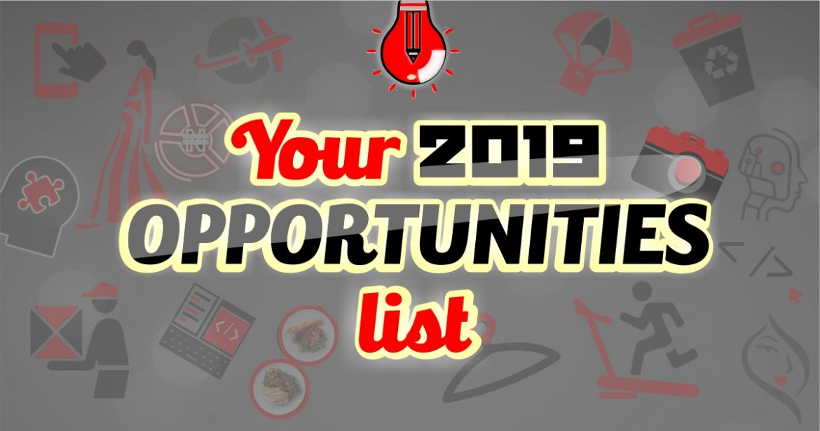 2019 opportunities list