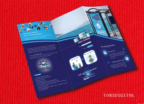 Brochure designs and production for MySeaHub