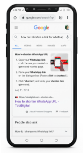 how to shorten whatsapp link